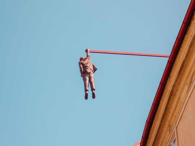 Hanging Man Prague Sculpture