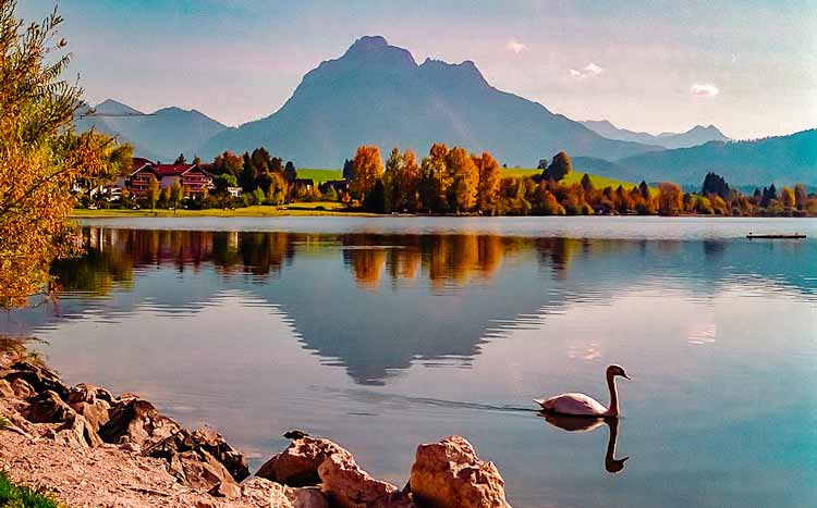 Hopfensee Lake Bavaria