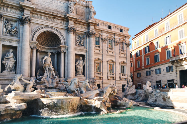 Trevi Fountain Rome Italy Landmarks